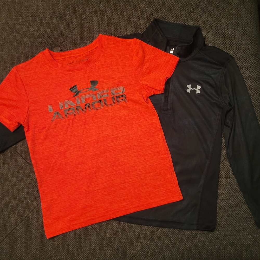 Under Armour Boys Tee and 1/4 Zip